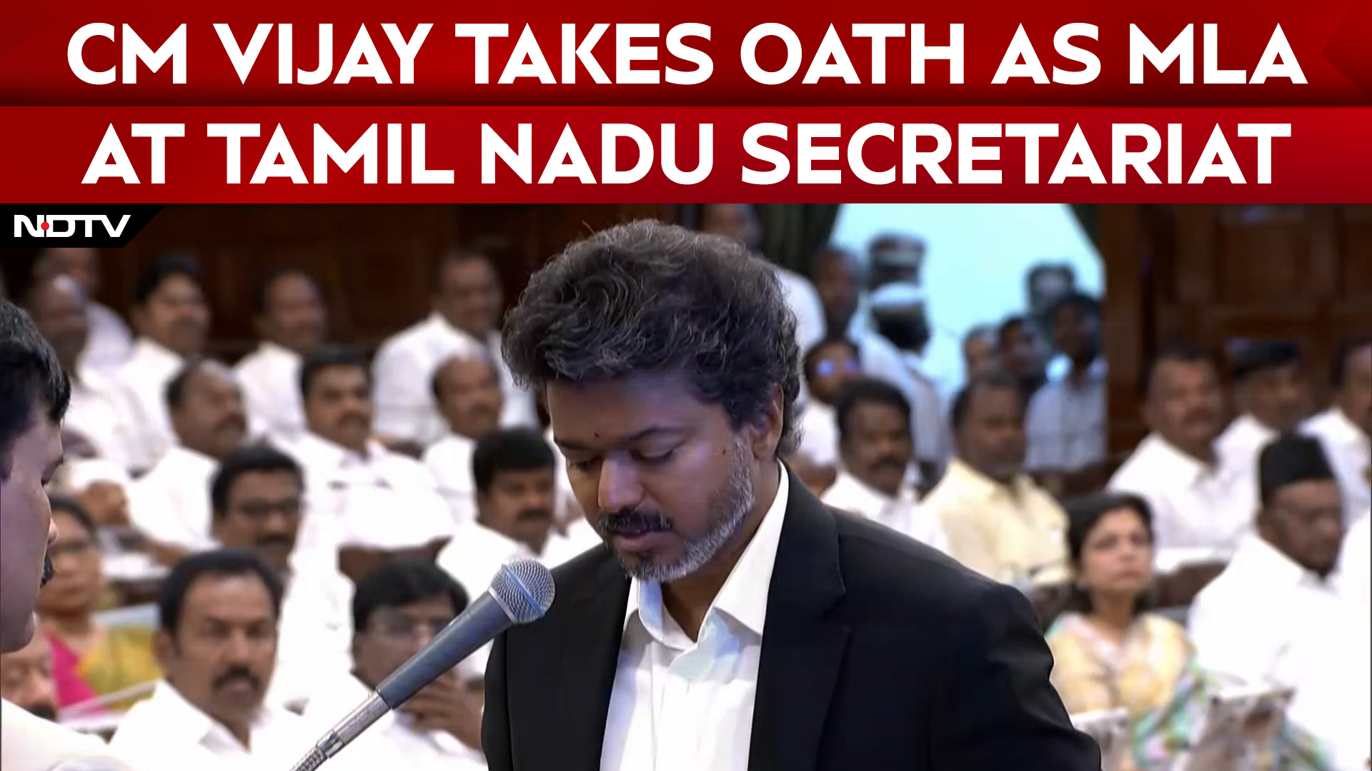 CM Vijay News | Vijay Takes Oath As Member Of Tamil Nadu Legislative Assembly At The Secretariat