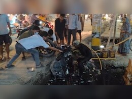 रॉयल एनफील्&zwj;ड सह&zwj;ित गंदे नाले में जा ग&zwj;िरा शख्&zwj;स, बुलेट बाहर न&zwj;िकालने में लोगों के छूटे पसीने&nbsp;