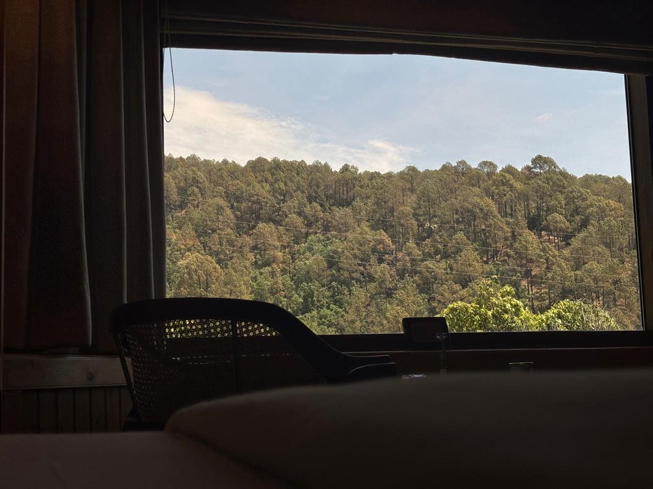 the view from the window. Photo: Author