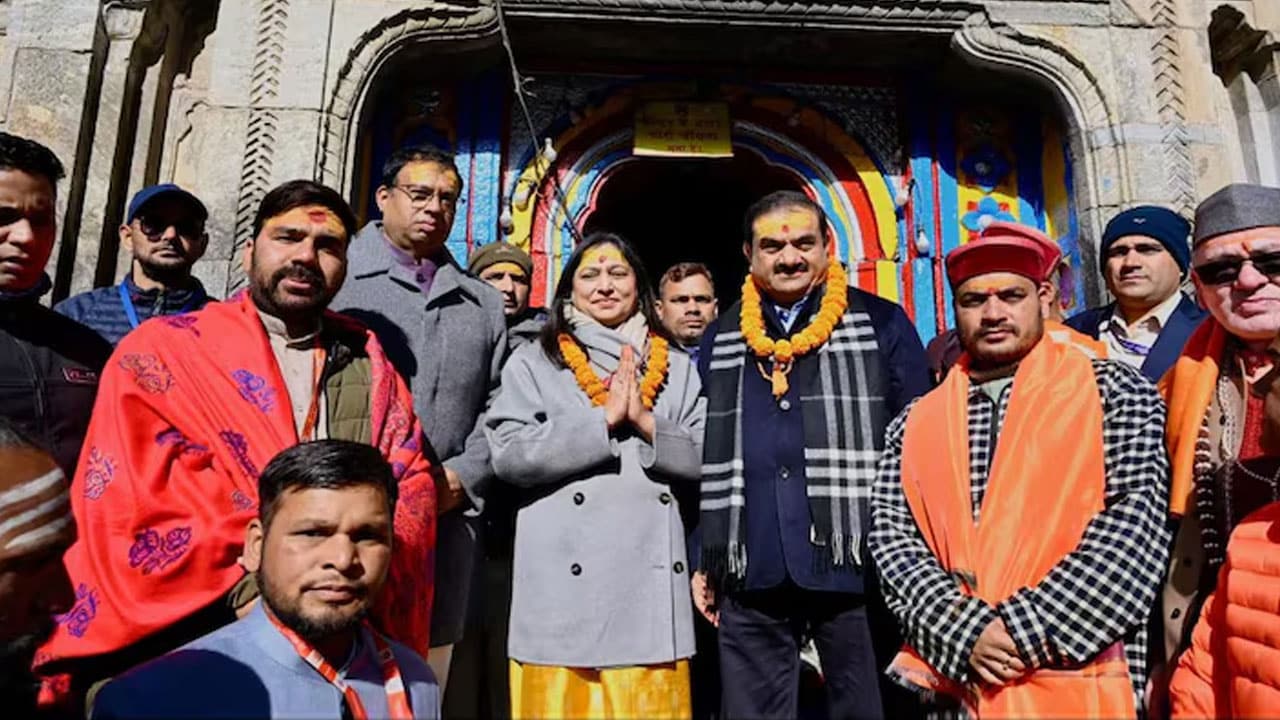 Gautam Adani, Wife Offer Prayers At Kedarnath Temple On 40th Wedding Anniversary