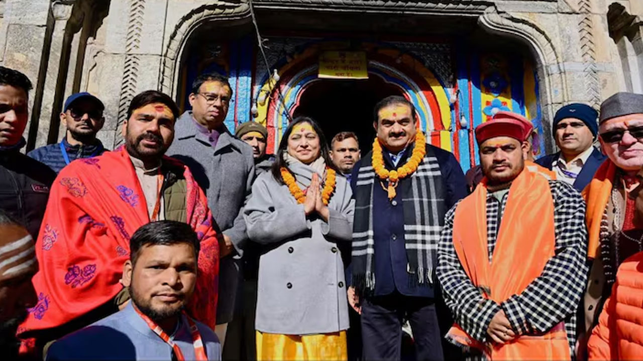 Gautam Adani, Wife Offer Prayers At Kedarnath Temple On 40th Wedding Anniversary
