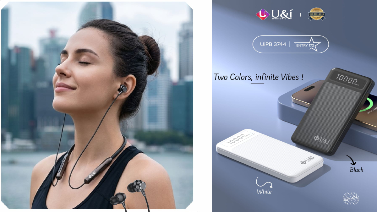 U&i ने नए नैकबैंड, पावरबैंक, कार चार्जर किए लॉन्च, कीमत Rs 399 से शुरू