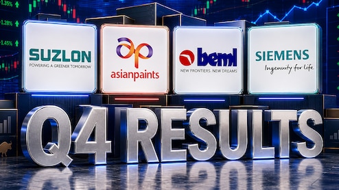 Q4 Results This Week: Over 1,900 Firms To Announce Earnings; Suzlon, ONGC, NBCC, BEML, Asian Paints In Focus