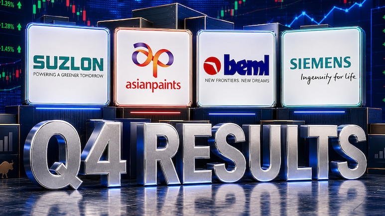 Q4 Results Next Week: Over 1,900 Firms To Announce Earnings; Suzlon, ONGC, NBCC, BEML, Asian Paints In Focus