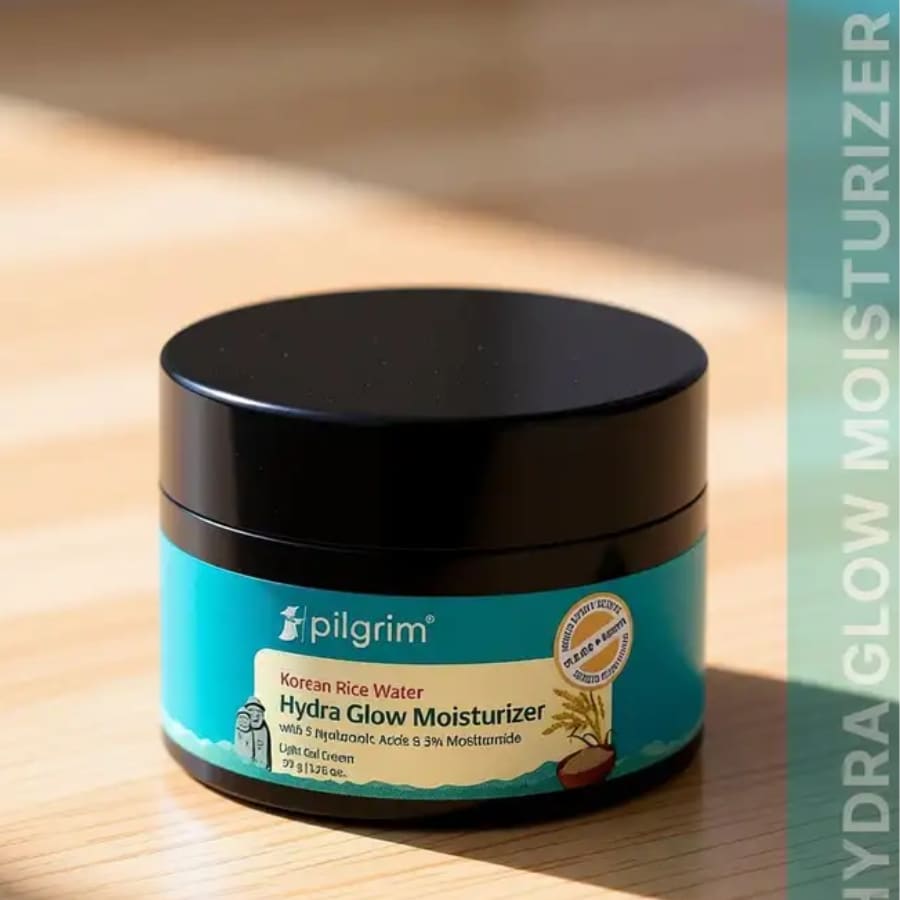 Click to buy Pilgrim Korean Rice Water Hydra Glow Moisturizer|Light Gel & Instant Glass Skin (50 ml)  