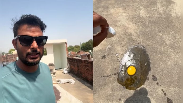 Heatwave का ऐसा 'खौफनाक' रूप! छत पर चिलचिलाती धूप में सरसों का तेल डालकर...बंदे ने पका दिया अंडा