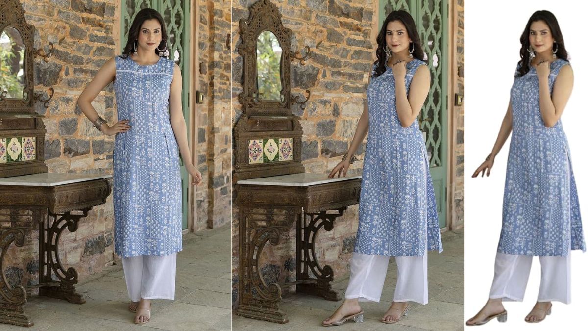 5 Best Sleeveless Kurtis For Hot Weather Under ₹1000: These kurtis maintain traditional style while providing comfort.