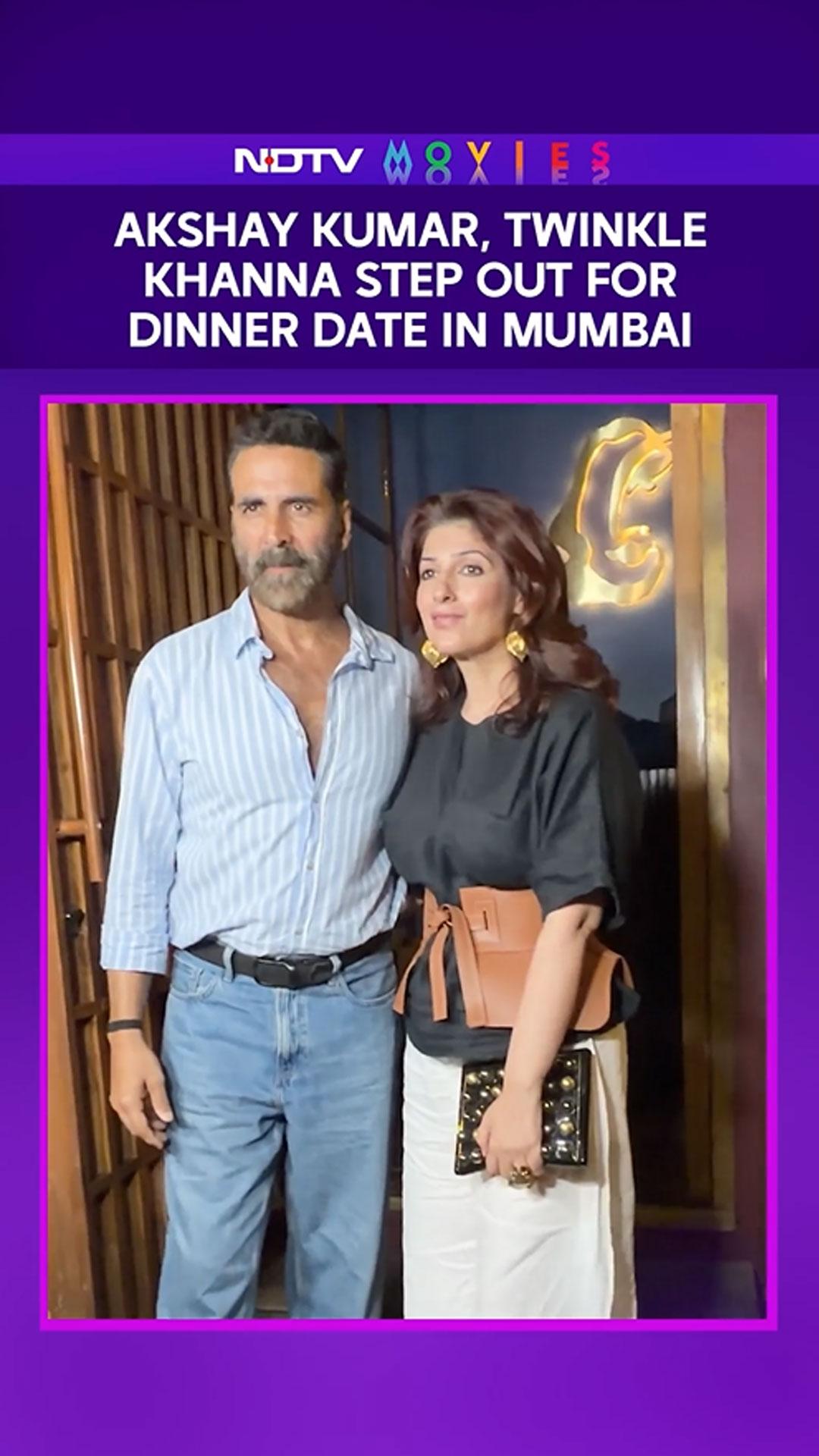 Akshay Kumar, Twinkle Khanna Step Out For Dinner Date In Mumbai