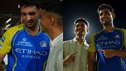 CSK Pacer Anshul Kamboj Meets Doppelganger From Vijay's Oath-Taking Ceremony, Video Viral