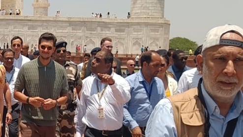 डोनाल्ड ट्रंप की बेटी टिफनी ने देखा ताजमहल, पति माइकल के साथ बदले शेड्यूल में अचानक पहुंचीं आगरा