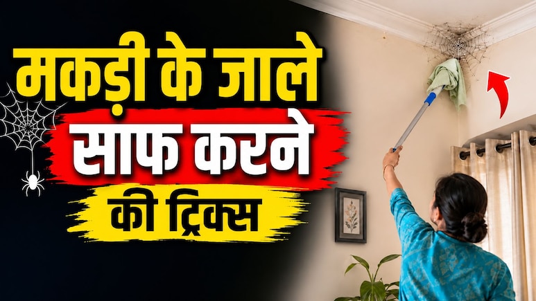 मकड़ी के जाले साफ करते समय कमरा हो जाता है गंदा? अपनाएं ये आसान ट्रिक, मिनटों में चमक उठेगा घर