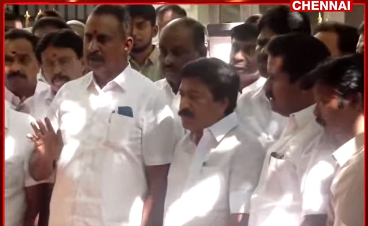 AIADMK's CV Shanmugam Faction Announces Support To TVK