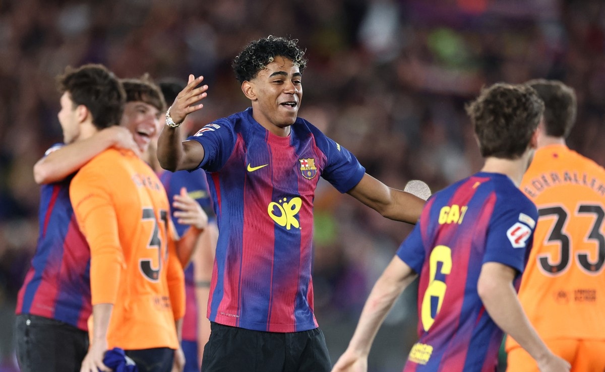 Hes Old Enough: Barcelona coach Hansi On Lamine Yamal waving Palestinian Flag