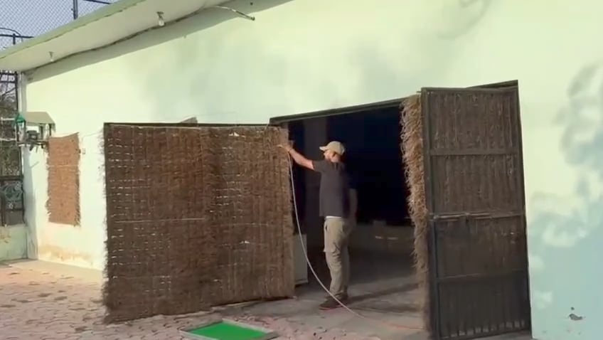 Khas Curtains and Desert Coolers Protect Asiatic Lions in Etawah. Khas Curtains and Desert Coolers Protect Asiatic Lions in Etawah.