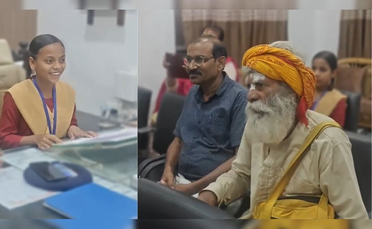 जनसुनवाई करती हुई छात्रा अमृता