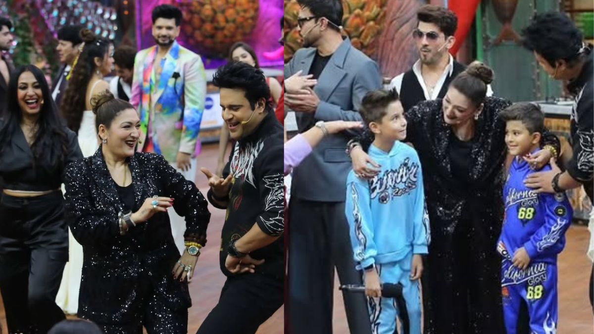 Sunita Ahuja Meets Krushna Abhishek's Kids, Calls Them 'Good-Looking' Like Her