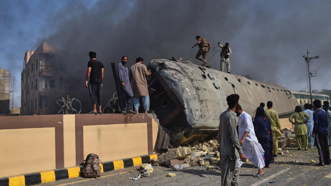 24 Killed As Car With Explosives Rams Train Carrying Pak Soldiers In Balochistan