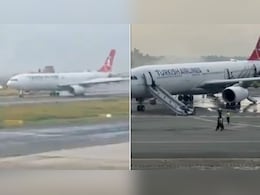 Video: Turkish Airlines Plane Tyre Catches Fire During Landing In Nepal