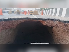 ओए भाई साब! सड़क नहीं 'सुरंग', गुरुग्राम में धंस गया सोहना रोड एक्सप्रेस-वे