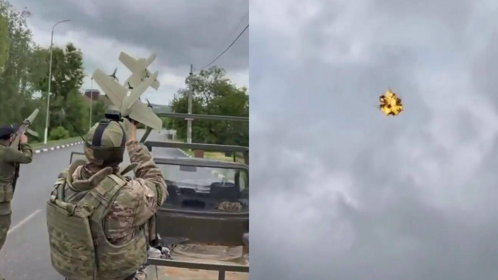 Video: Russian Forces Use Handheld "Yolka" System To Take Down Drone