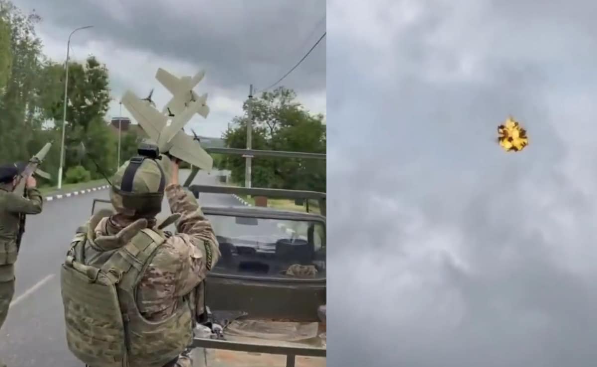 Video: Russian Forces Use Handheld "Yolka" System To Take Down Drone