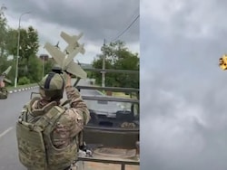 Video: Russian Forces Use Handheld "Yolka" System To Take Down Drone