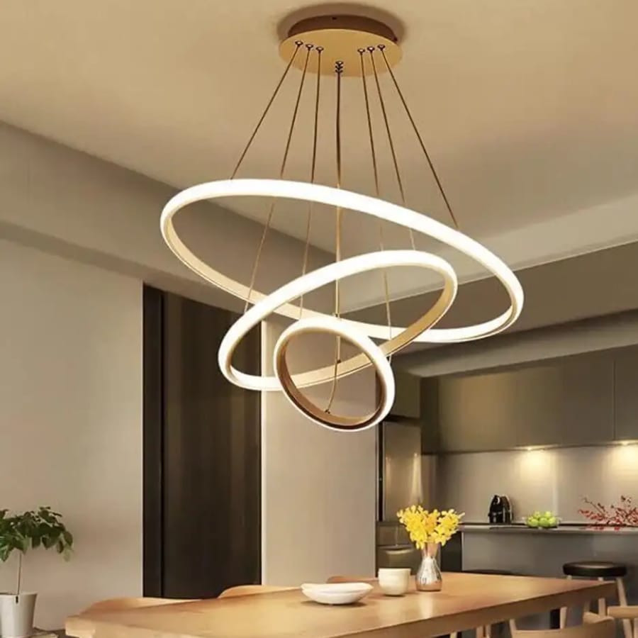 Click to buy  KINIS LED CHANDELIER Modern 3 Ring LED Chandelier Lamp Led Ceiling Lights