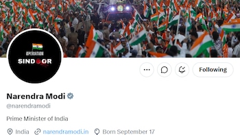 PM Modi, Ministers Change X Profile Photos with 'Operation Sindoor' Logo On First Anniversary