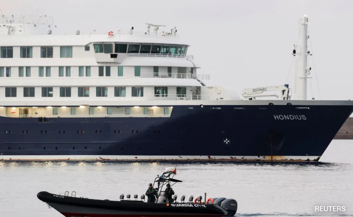 Hantavirus-stricken Cruise Ship Arrives At Tenerife In Spain's Canary Islands