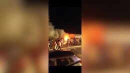 4 Dead, 10 Injured As Bus Catches Fire After Tanker Collision In Gujarat