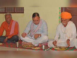 सीएम भजनलाल ने अजमेर में मजूदर के घर खाया खाना, पूछा- इतनी स्वादिष्ट सब्जी किसने बनाई