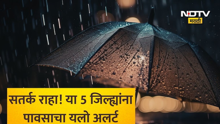 Rain Alert: कुठे यलो तर कुठे रेड अलर्ट! उष्णतेमुळे विदर्भाची होतेय भट्टी तर 'या' 5 जिल्ह्यांत पावसाचा इशारा