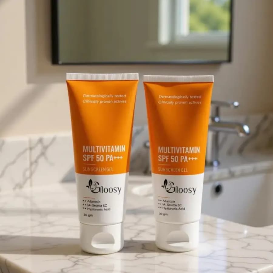 Click to buy Gloosy Multivitamin SPF 50 Pa+++ Sunscreen Gel For All Skin Types