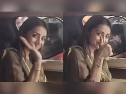 Trisha Gives Thumbs Up As She Leaves Vijay's Home Amid TVK's Lead In Tamil Nadu Polls, Watch