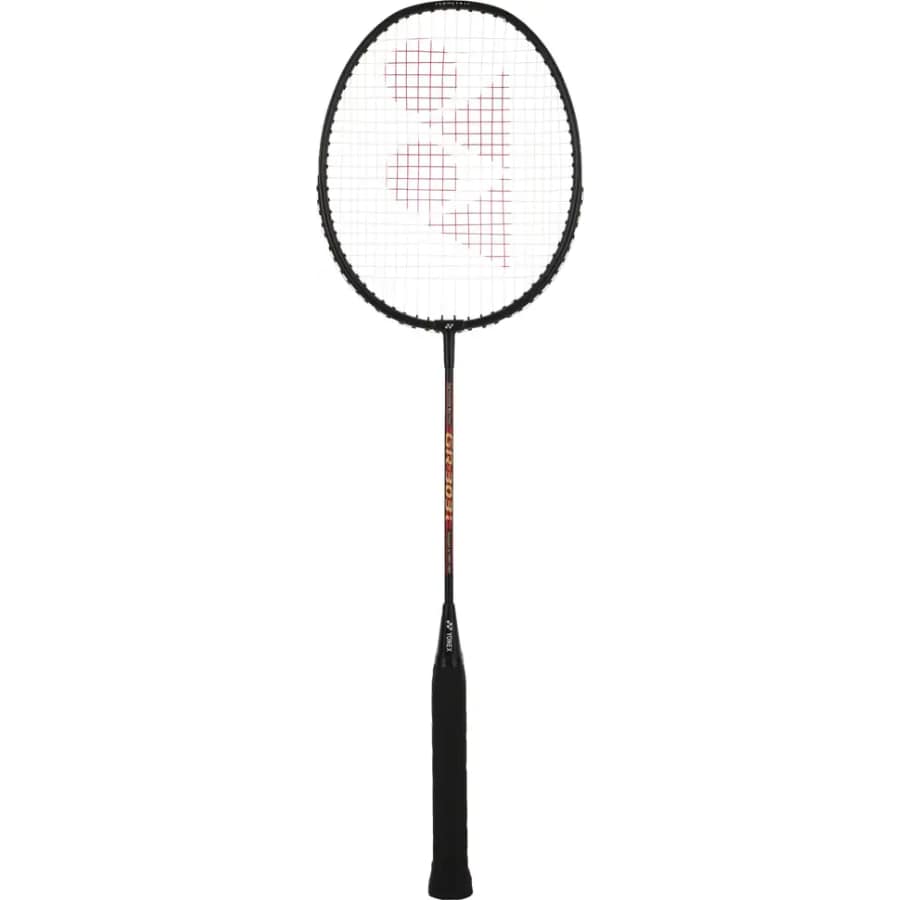 Click here to buy: YONEX GR 303i Black, Red Strung Badminton Racquet