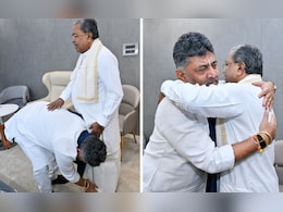 Karnataka Politics Live Updates: At Breakfast Meet, DK Shivakumar Hugs Siddaramaiah, Touches His Feet