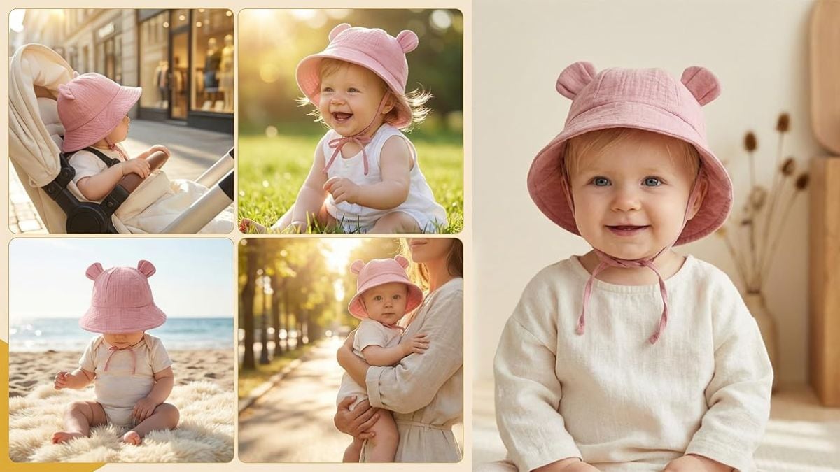 Top 5 Baby Hats Under ₹1000 For Ultimate Sun Protection: Affordable and Safe, Check Them Out On Amazon.