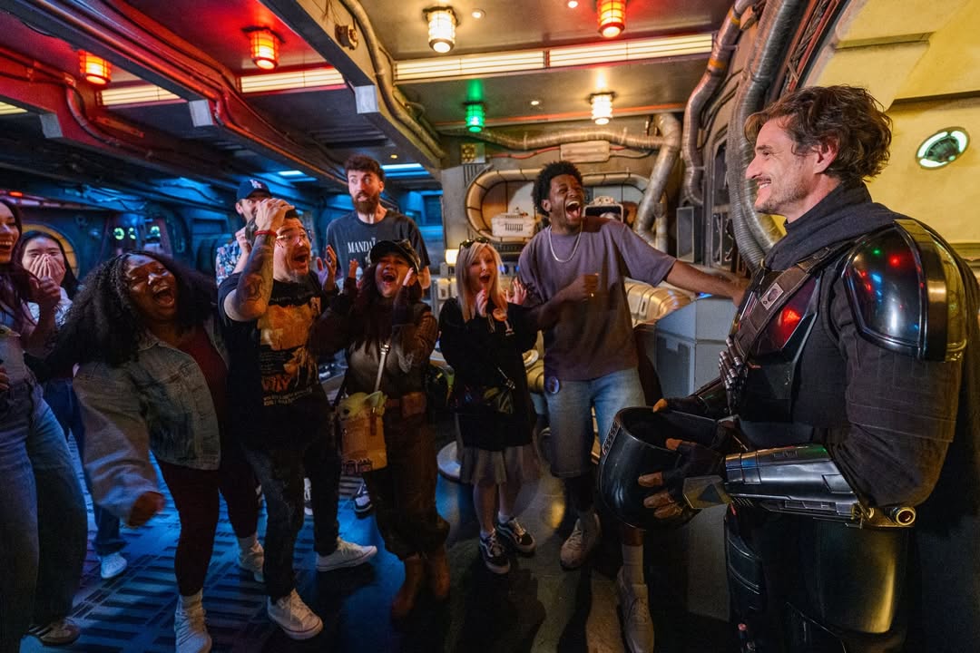 The Mandalorian And Grogu: Fans Accuse Disney Of Faking Pedro Pascal Disneyland Surprise Video