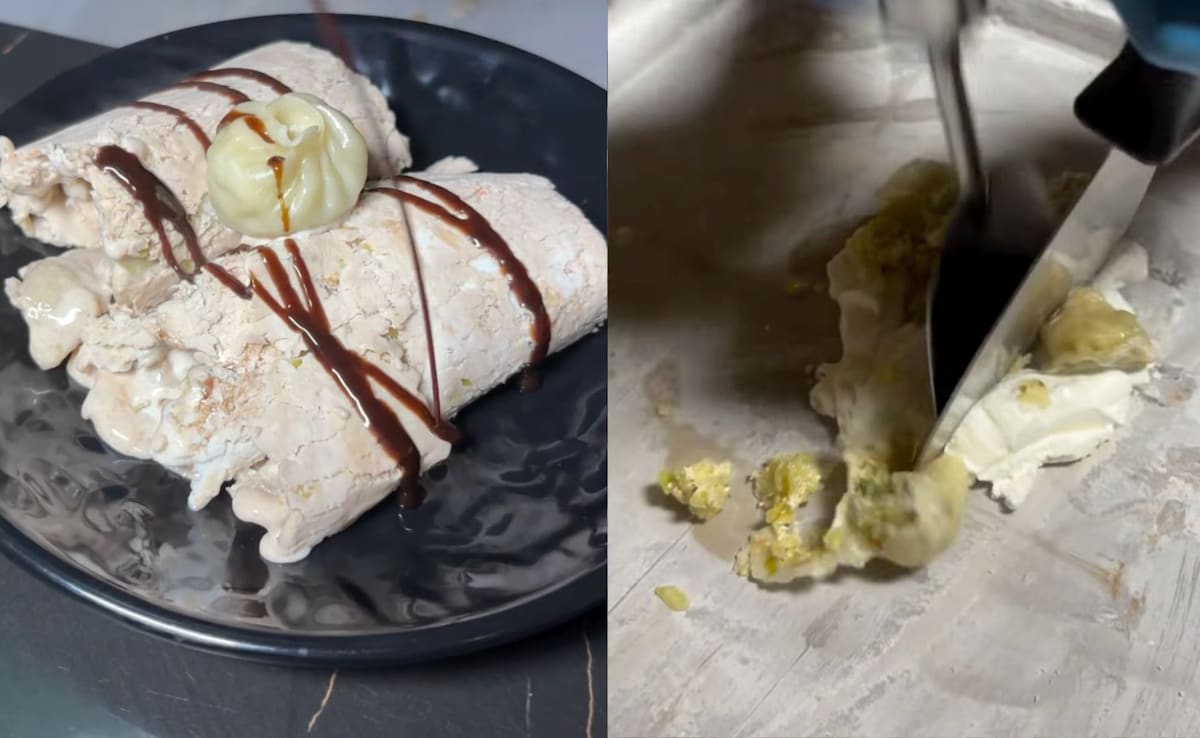 Watch: Internet Cannot Digest West Delhi's Viral Momo Ice Cream Rolls