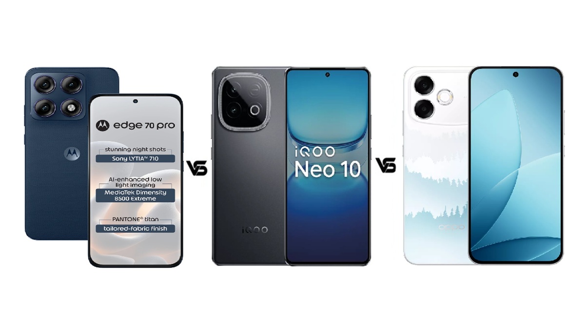 Motorola Edge 70 Pro vs iQOO Neo 10 vs Oppo F33 Pro 5G: जानें कौन सा फोन रहेगा बेस्ट?