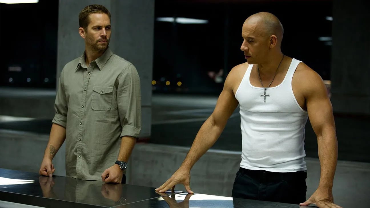 Vin Diesel and Paul Walker in Fast & Furious 7