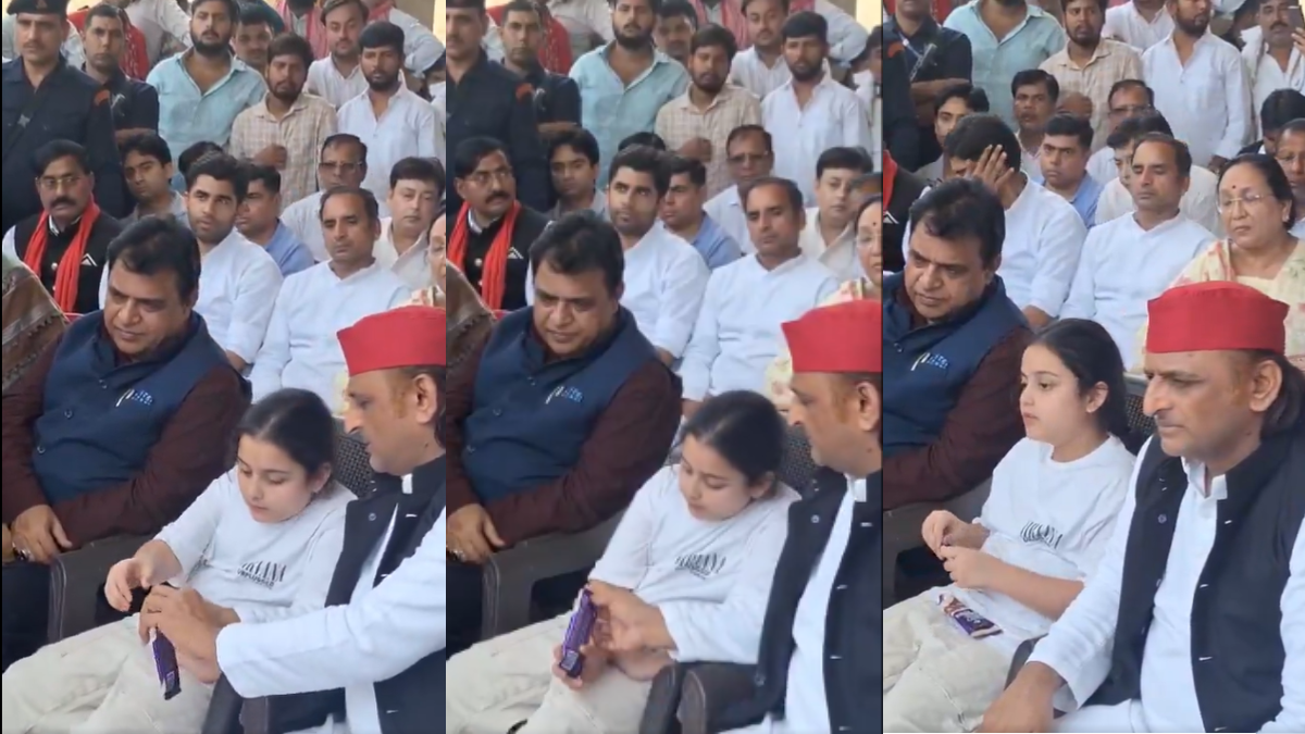 चॉकलेट दी, सिर पर हाथ फेरा... भाई के अंतिम संस्कार में भतीजी के साथ ताऊ अखिलेश यादव का भावुक वीडियो
