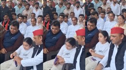 Akhilesh Yadav Gives Chocolate To Niece At Prateek's Funeral, Video Viral