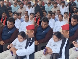 Akhilesh Yadav Gives Chocolate To Niece At Prateek's Funeral, Video Viral