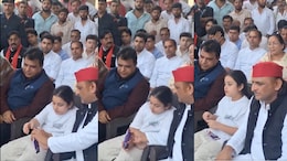 चॉकलेट दी, सिर पर हाथ फेरा... भाई के अंतिम संस्कार में भतीजी के साथ ताऊ अखिलेश यादव का भावुक वीडियो