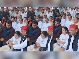 चॉकलेट दी, सिर पर हाथ फेरा... भाई के अंतिम संस्कार में भतीजी के साथ ताऊ अखिलेश यादव का भावुक वीडियो
