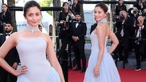 Alia Looks Like A Modern-Day Princess In Ice Blue Gown On Cannes Red Carpet