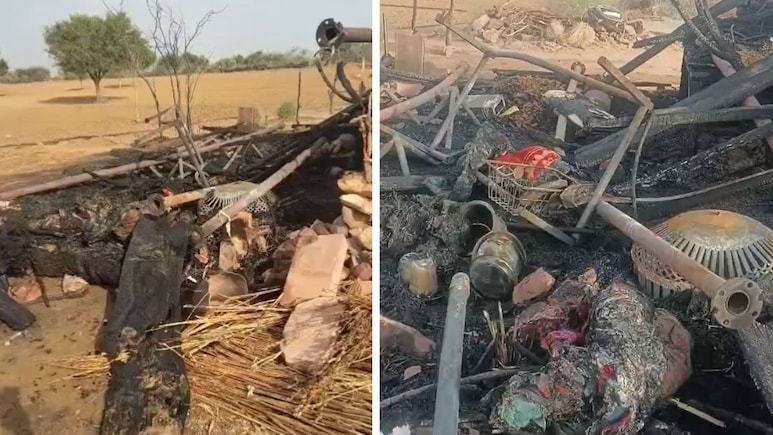 चूरू: झोपड़ी में लगी आग में जिंदा जल गईं 2 सगी बहनें, तेज हवा से भड़की चूल्हे की चिंगारी