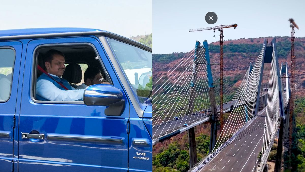 Video: D Fadnavis Drives G-Wagen SUV On Mumbai-Pune Eway's Missing Link