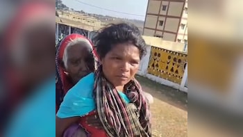 Chhattisgarh Woman Walks 3 km Carrying 90-Year-Old Mother-In-Law To Bank For Pension